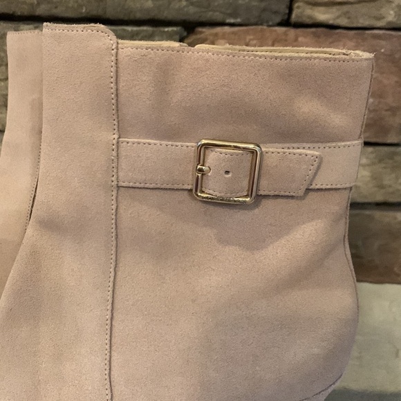 COLE Haan size 10 blush colored suede boots - Picture 2 of 11